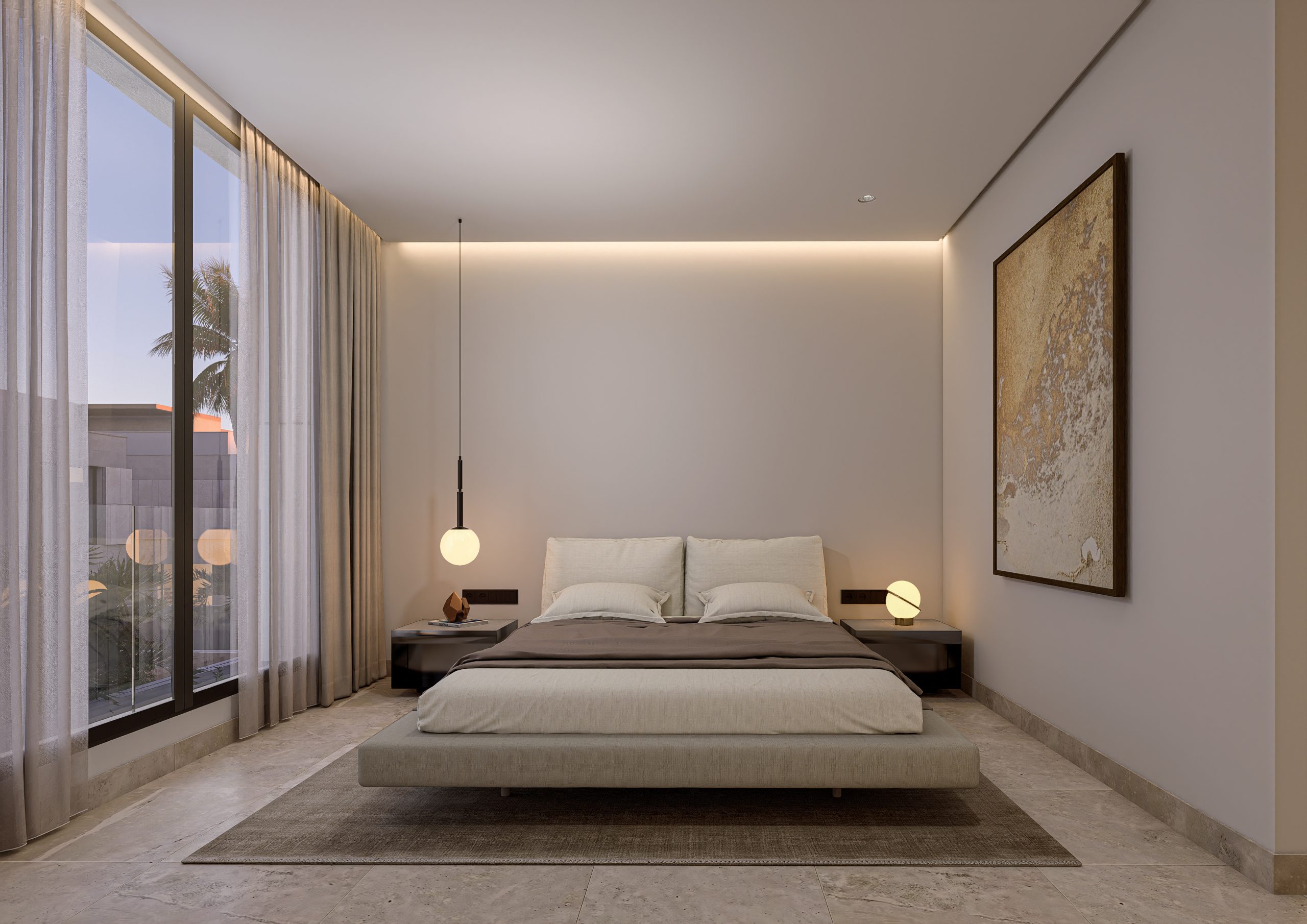 Chambre spacieuse dans villa familiale Marrakech